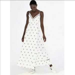 Farm Rio Embroidered Pineapple Wrap Dress